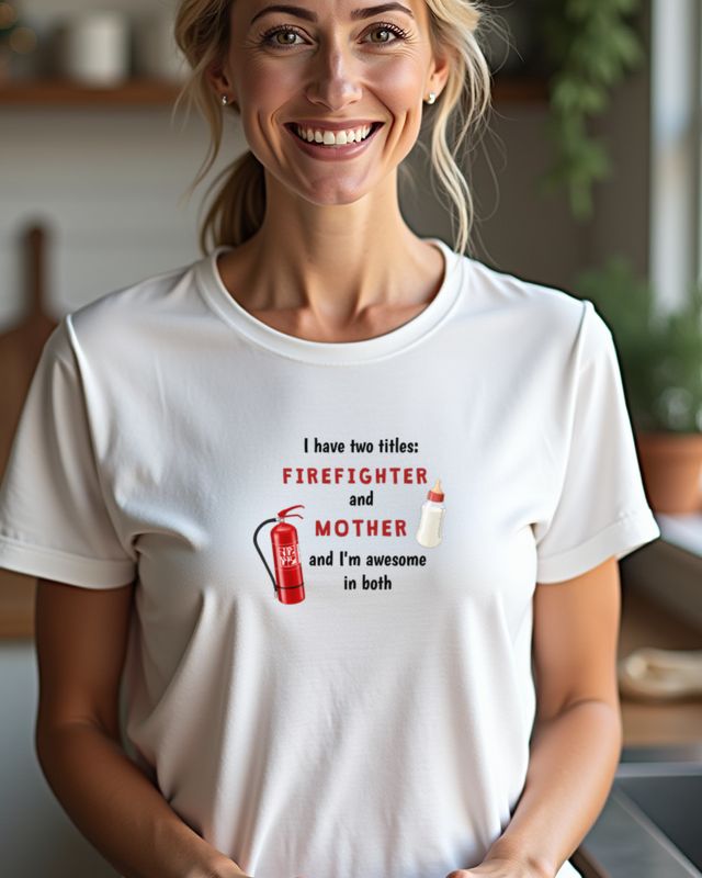Female Firefighter and Mother - Feuerwehrfrau Mama