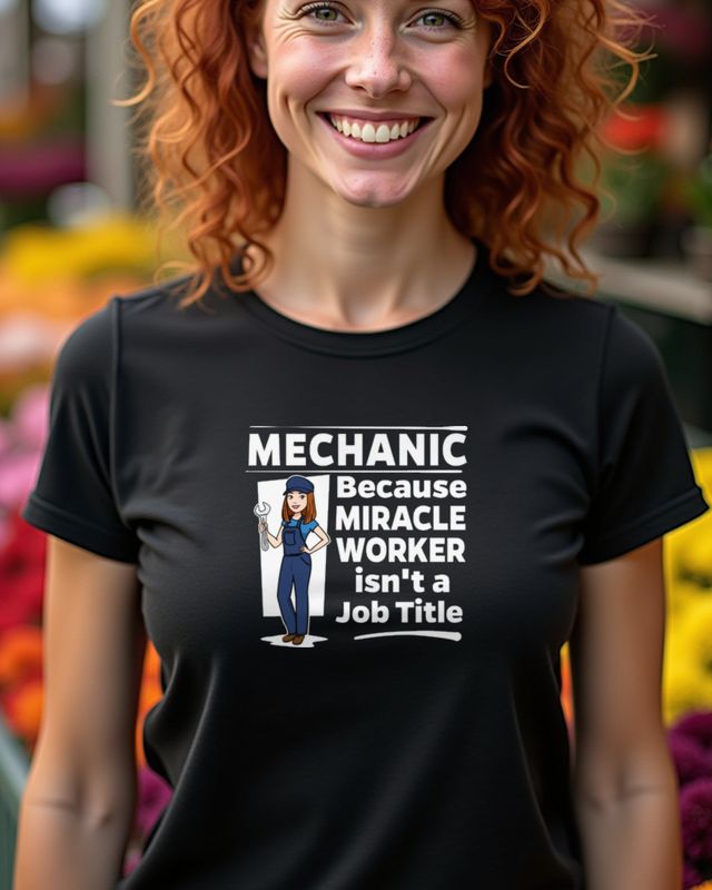 Female Mechanic Miracle Worker - Woman Mechanic Gift β T-Shirt