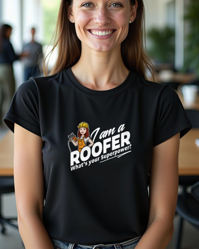 Dachdeckerin What’s Your Superpower - Lustiges Geschenk – T-Shirt