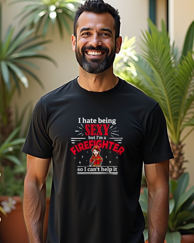 I Hate Being Hot Firefighter - Feuerwehrfrau – T-Shirt