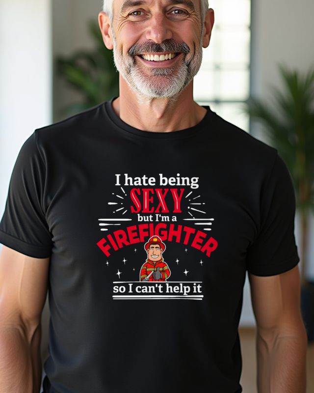 I'm a Firefighter So I Can't Help It - Humor โ T-Shirt