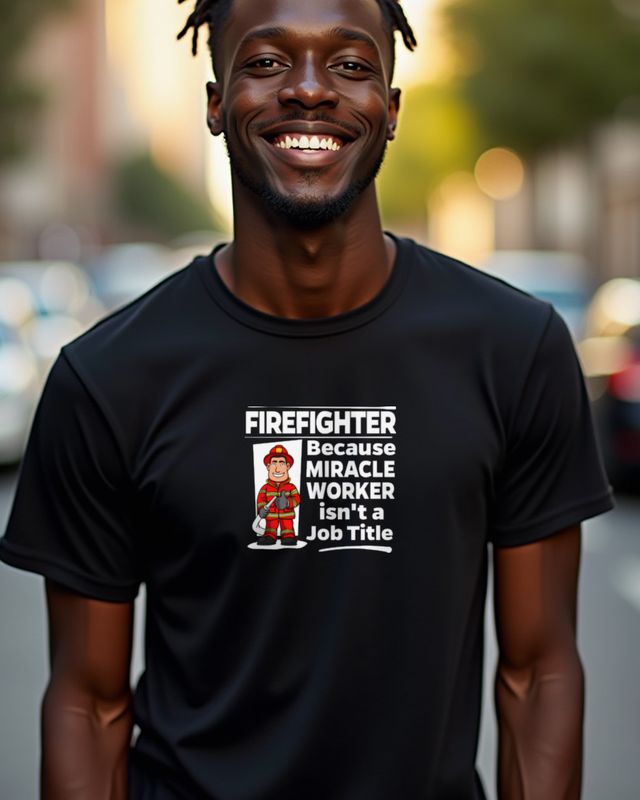 Firefighter - Miracle Worker - Lustiges Feuerwehr Shirt – T-Shirt