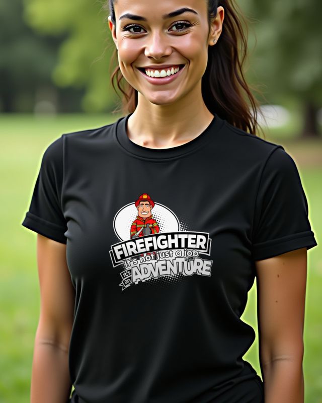 Firefighter Not a Job but an Adventure - Feuerwehrmann Shirt – T-Shirt