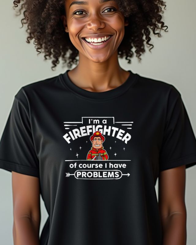 Firefighter - Of Course I Have Problems - Feuerwehr Humor – T-Shirt