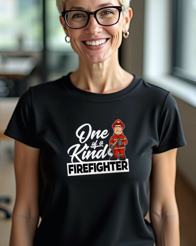 Firefighter - One of a Kind - Firefighter Gift โ T-Shirt