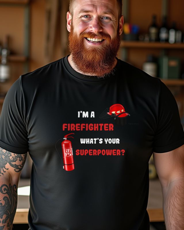 Firefighter Superpower - Proud Firefighter T-Shirt – T-Shirt