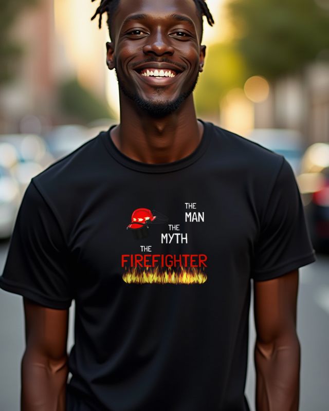 Firefighter The Man The Myth - Funny Fireman Gift – T-Shirt