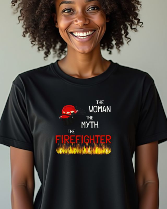 Firefighter The Woman The Myth - Feuerwehrfrau Shirt – T-Shirt