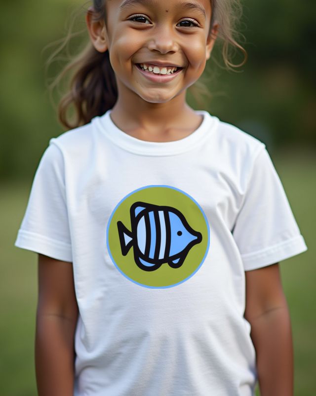 Fish Design - Simple Fish Motif for Fish Lovers – T-Shirt