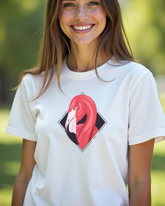 Flamingo Summer - Tropisches Sommer Motiv mit Flamingo – T-Shirt