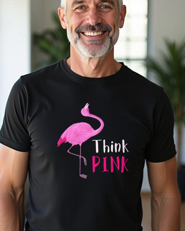 Flamingo Think Pink - Rosa or Pink - Cute Flamingo Shirt – T-Shirt