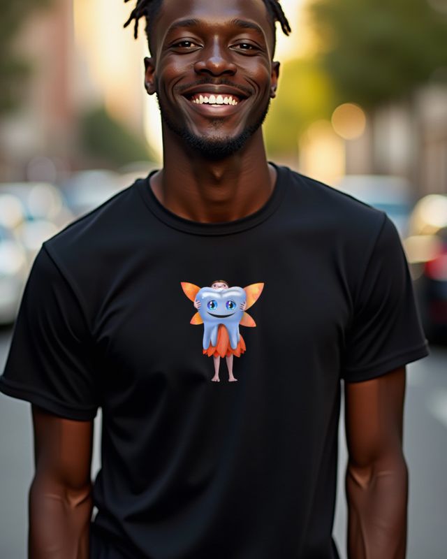Zahnfee mit lachendem Zahn - Motiv für Kinder – T-Shirt