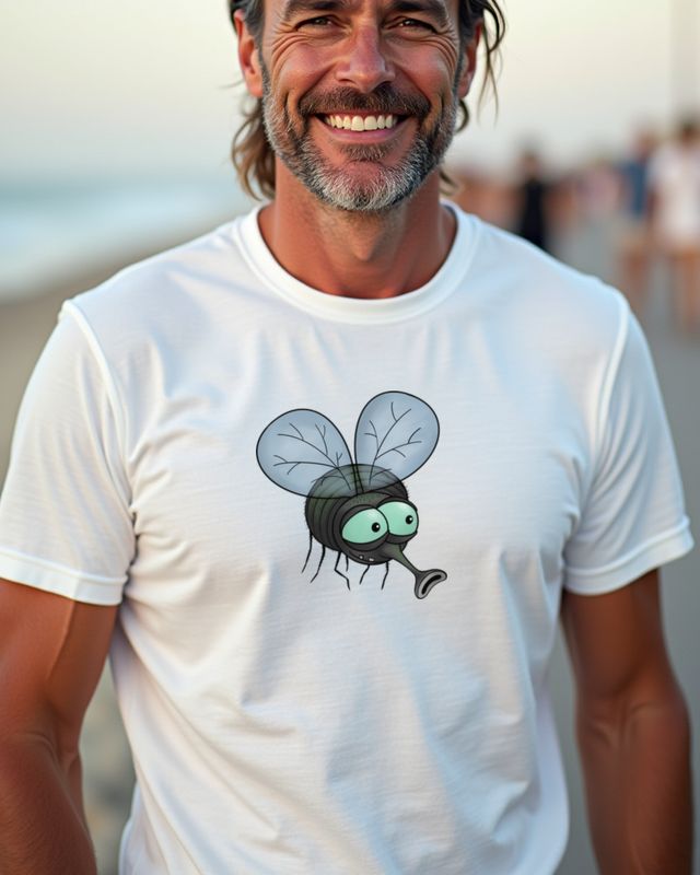 Fliege - Lustiges Insekten Motiv für Fliegen Fans – T-Shirt