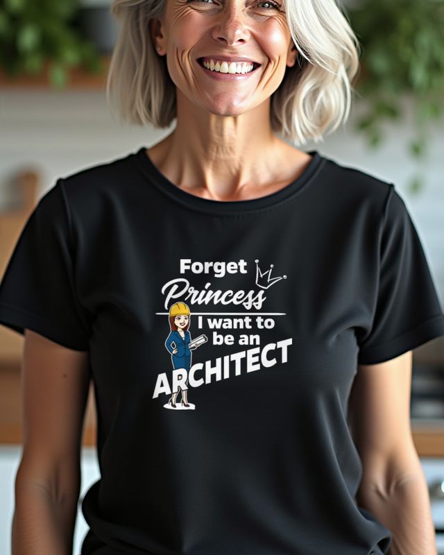 Forget Princess Architektin - Geschenk für Frauen am Bau