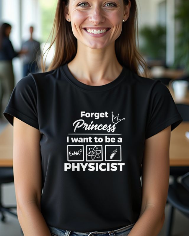 Forget Princess - Physikerin Geschenk für Frauen – T-Shirt