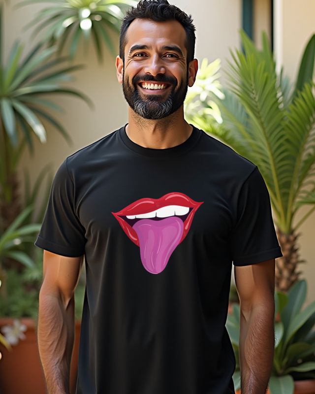 Naughty Lips with Tongue - Cheeky Pop Art Mouth Design β T-Shirt