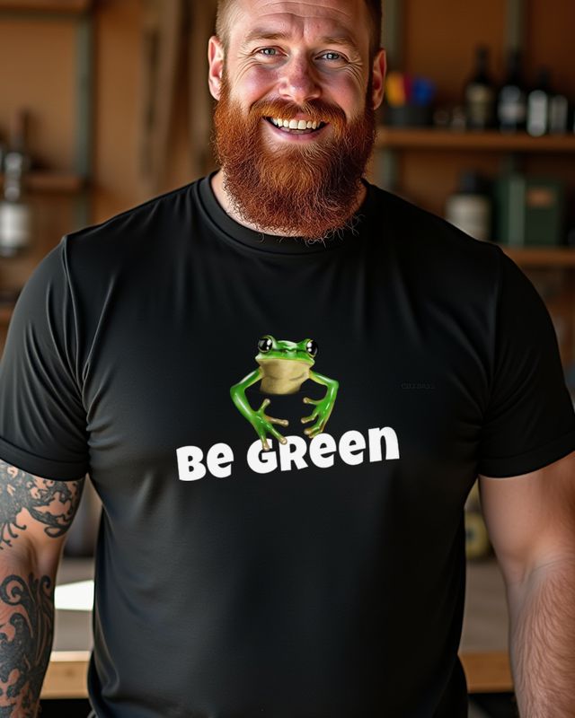 Frosch Be Green - Lustiges Frosch Motiv Umwelt