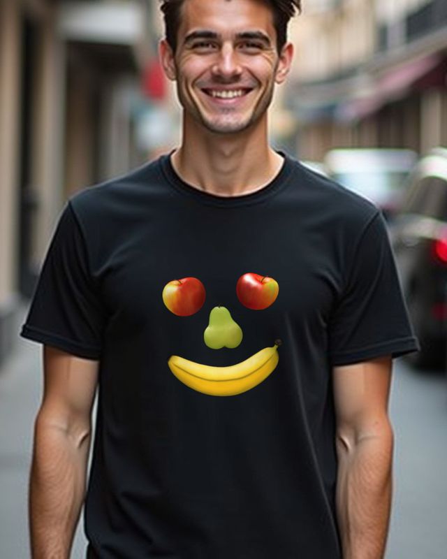 Fruchtgesicht - Lustiges Obst Motiv für Obstliebhaber