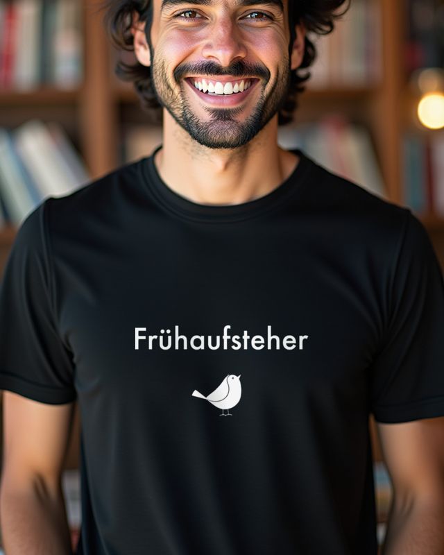 Frühaufsteher - German Early Riser Lettering – T-Shirt