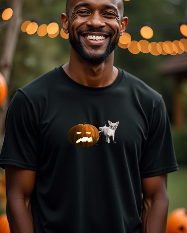 Grumpy Halloween Pumpkin - Funny Anti Halloween Design โ T-Shirt