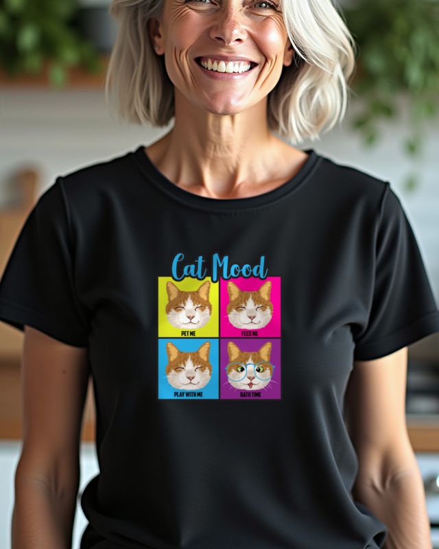 Funny Cat Moods - Lustige Katzen Launen für Katzenfans – T-Shirt