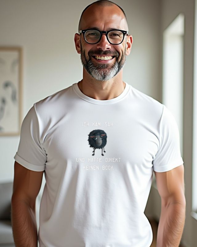 Funny Sheep with German Saying - No Motivation Humor β T-Shirt