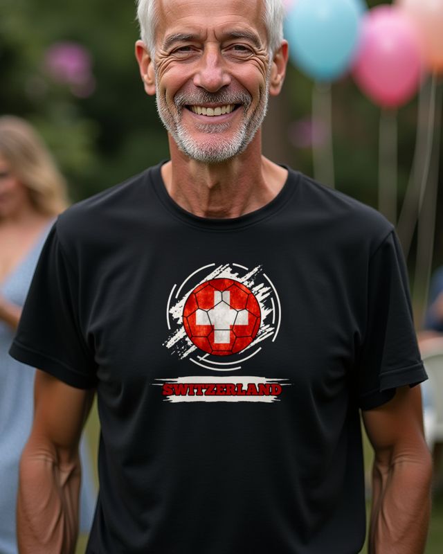 Swiss Flag Design - Proud Switzerland Supporter Gift β T-Shirt