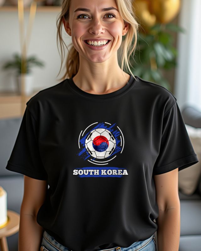 Südkoreanische Flagge - Stolzes Motiv für Südkorea-Fans – T-Shirt