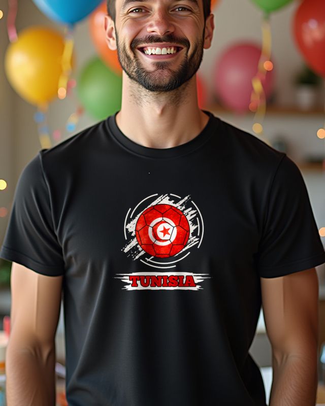 Tunesische Flagge - Stolzes Motiv für Tunesien-Fans – T-Shirt