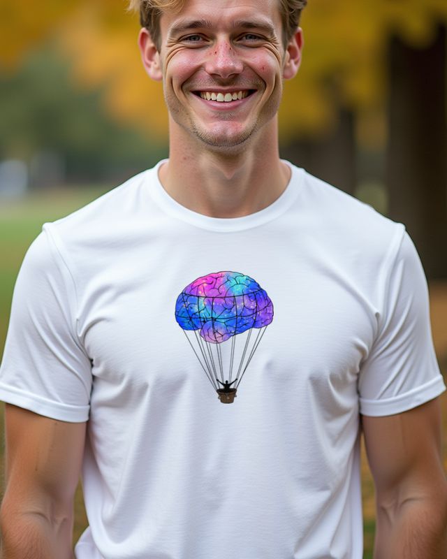 Brain Balloon Mind - Head in the Clouds Gift โ T-Shirt