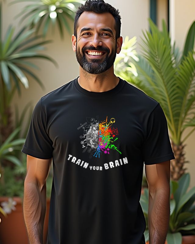 Gehirnhälften Funktionen - Train your Brain Geschenk – T-Shirt