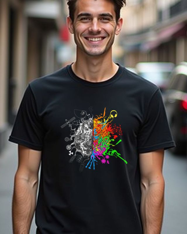 Gehirnhälften und ihre Funktionen - Wissenschaft Motiv – T-Shirt