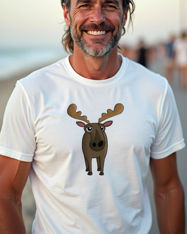 Bored Moose - Funny Moose Design for Lazy Days โ T-Shirt
