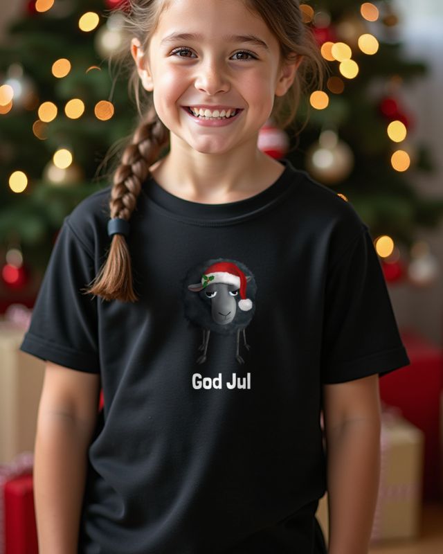 God Jul Weihnachtsschaf - Skandinavischer Weihnachtsgruß