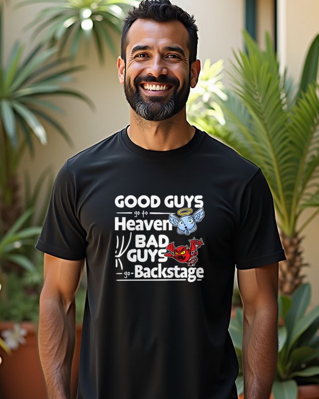 Good Guys go to Heaven Bad Guys go Backstage - Konzert Shirt – T-Shirt