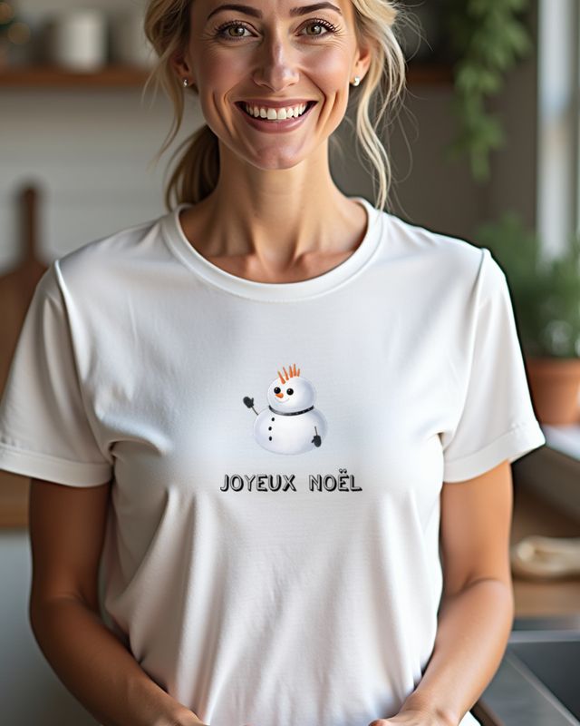 Gothic Schneemann Joyeux Noël - Düsteres Weihnachtsshirt – T-Shirt