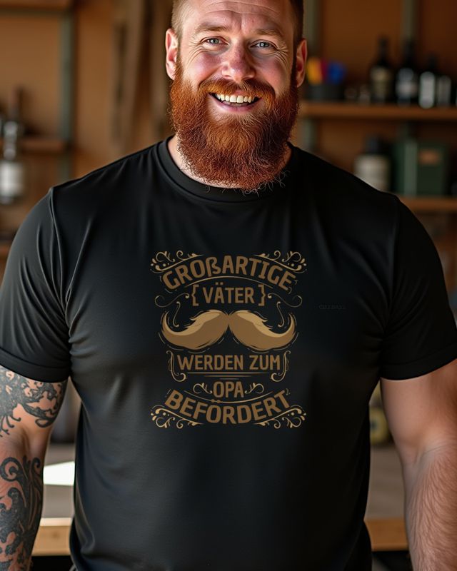 Großartige Väter werden befördert - Opa Geschenk – T-Shirt