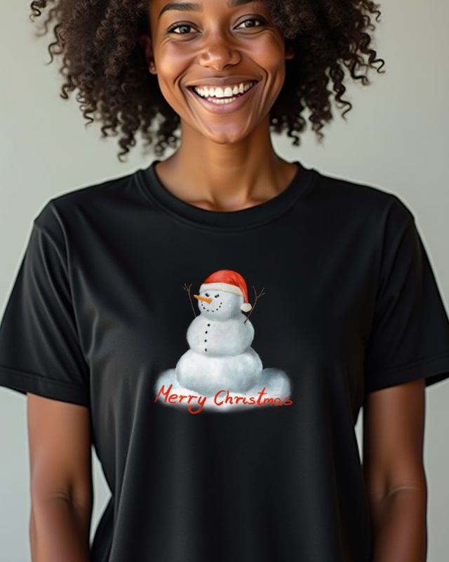 Grumpy Evil Snowman - Merry Christmas Office Party Shirt – T-Shirt