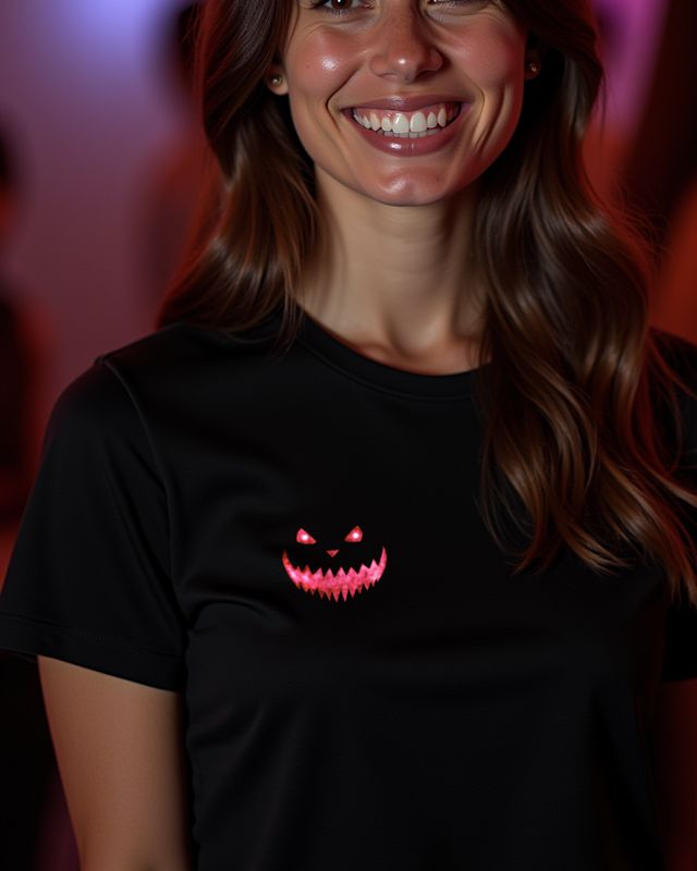 Creepy Halloween Face 1 in Red - Halloween Design โ T-Shirt