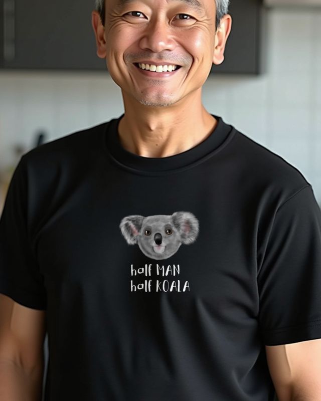Half Man Half Koala - Funny Koala Bear Shirt for Men