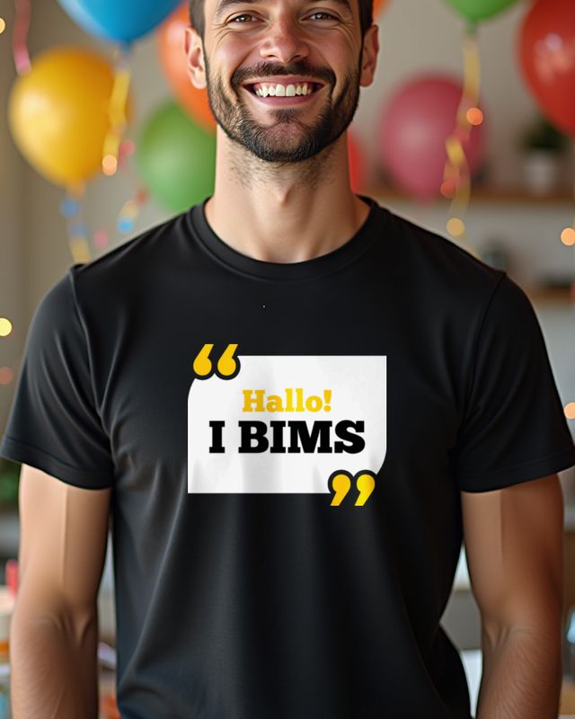 I bims Spruch - Hallo Vong Begrüßung für Meme Fans – T-Shirt
