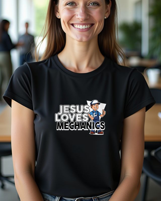 Jesus Loves Mechanics - Christlicher Mechaniker – T-Shirt
