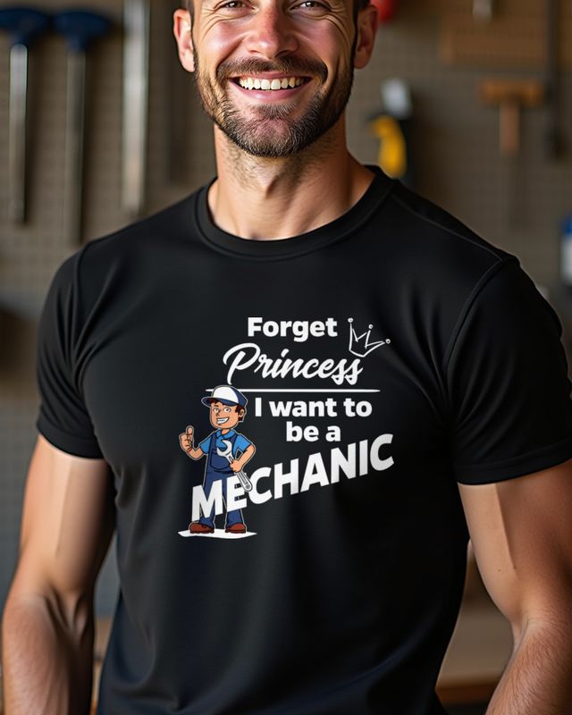 Forget Princess Mechanikerin - Lustiger Spruch Frauen – T-Shirt