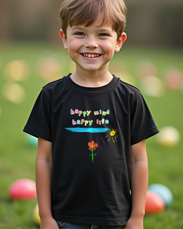 Happy Mind Happy Life - Positive Vibes Saying β T-Shirt
