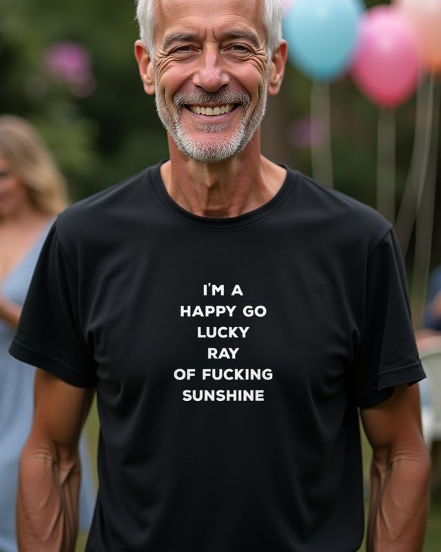 Happy Ray of F*cking Sunshine - Sarkastischer Spruch – T-Shirt