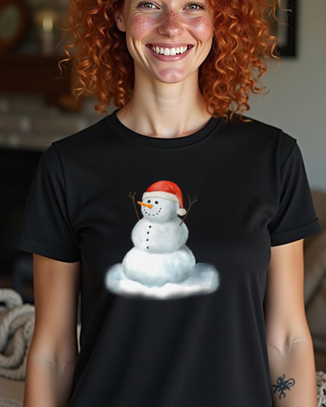 Happy Snowman - Cozy Winter Christmas Shirt – T-Shirt