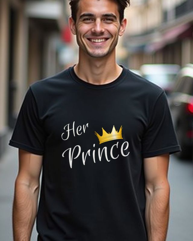 Her Prince - Romantic Couple Gift for Boyfriend – T-Shirt