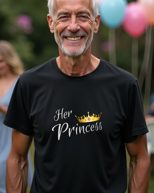 Her Princess - Cute Matching Couple Design for Lovers – T-Shirt