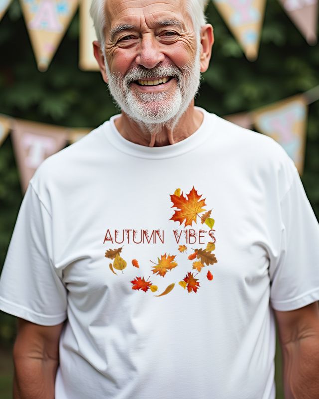 Autumn Vibes - Herbstblätter Motiv für Herbstliebhaber – T-Shirt