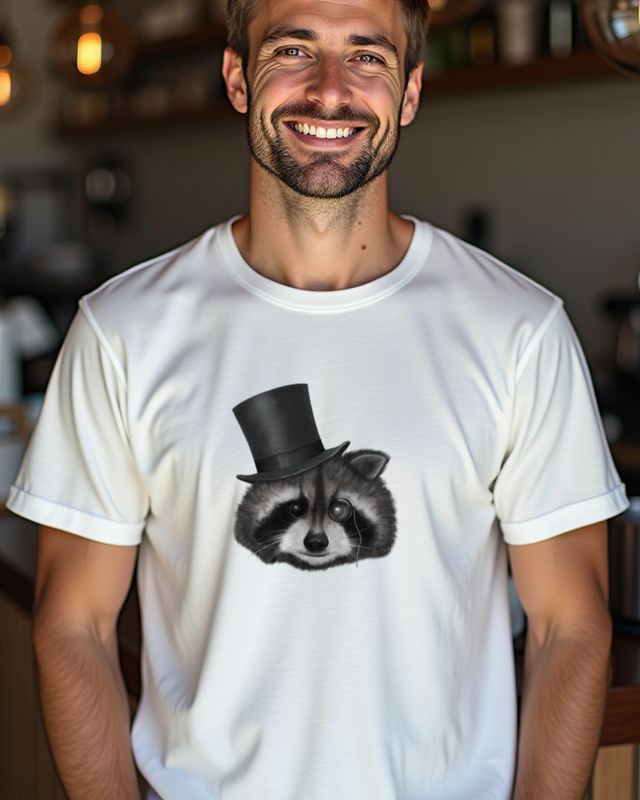 Gentleman Raccoon - Classy Raccoon Lover Gift β T-Shirt